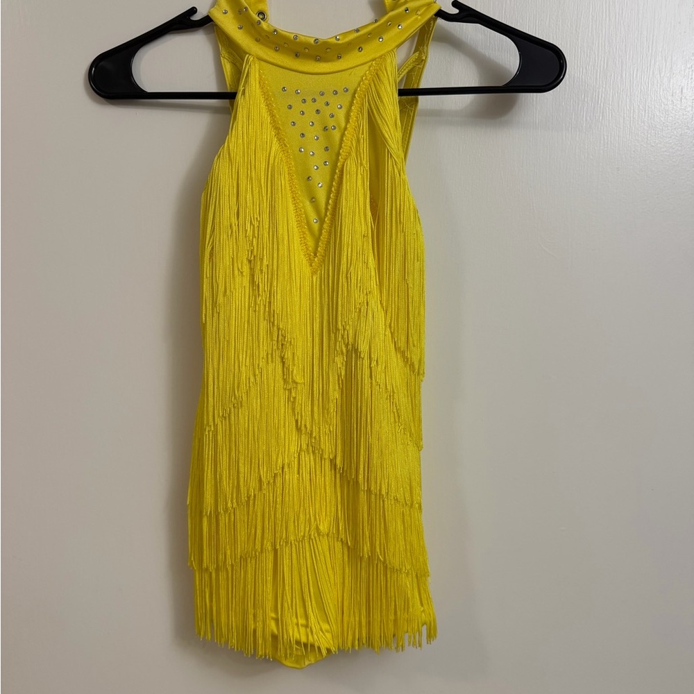 Yellow Fringe Dress
